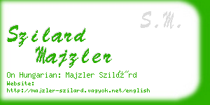 szilard majzler business card